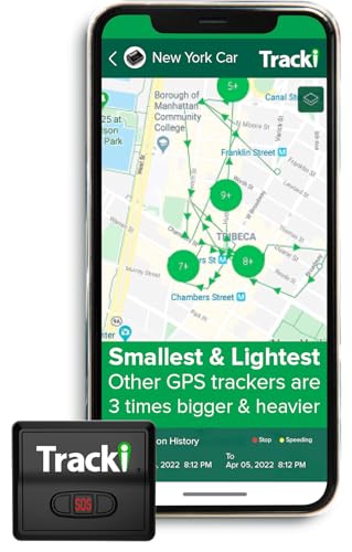 Tracki GPS Tracker for Vehicles, USA Made Tech. 4G LTE Car GPS Tracking Device. Unlimited Distance, US & Worldwide. Small Portable Real time Mini Magnetic. Subscription Needed