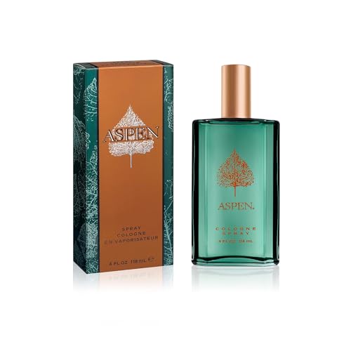 Aspen Cologne Spray, Vegan Formula, Cologne Spray, Woody Spicy Scent, 118 ml (4oz)