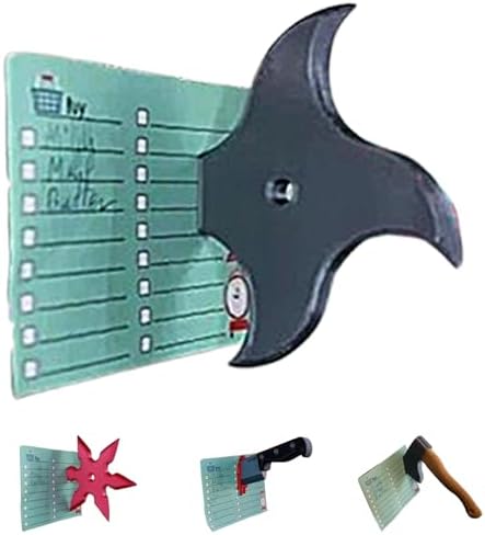 Funny Knife Magnetic Fridge Stickers, 3D Fun Bloody Kitchen Chef Knife&Ninja Shuriken&Axe Magnet Fridge Stickers, Eye-Catching Fridge for Fridge Locker Cabinet Iron Surface (1, Ninja Shuriken(Grew))