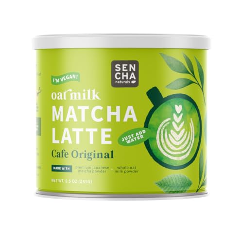 SENCHA NATURALS Oat Milk Vegan Matcha Latte Café Original 8.5 oz