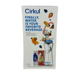 Cirkul Water Bottle + 2 Flavor Cartridge Starter Kit – 22 oz. BPA-Free Plastic Reusable Bottle & Blue Lid, LifeSip Fruit Punch w/B-Vitamins, FitSip Mixed Berry w/Electrolytes (Zero Calorie/No Sugar)