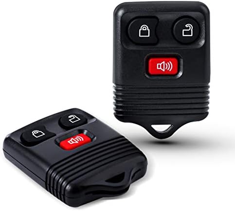 2 Replacement Keyless Entry Remote Key Fob Clicker Transmitter Compatible with Ford 1998-2016 F-150 F-250 F-350, Mazda, Mercury, Lincoln - 3 Button
