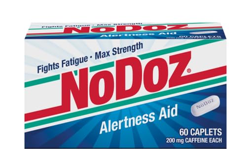 NoDoz 200mg Caffeine Pills Maximum Strength, 120 Caplets total