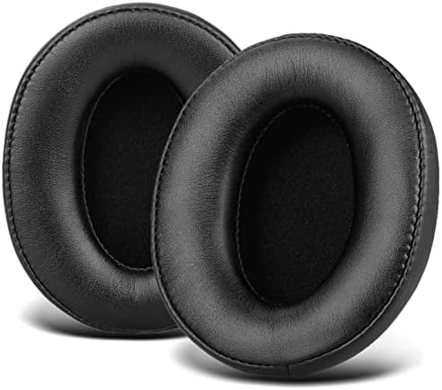 Replacement for Sony MDR 7506 Earpads Cushions, Noise Isolation Over Ear Headphone Pads Fit for Sony MDR V6/ MDR V7/ MDR-CD900ST, Soft Protein Leather Easy Installation (Black)
