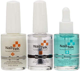 Nail Tek Repairs Damaged Nails kit.Intensive Therapy(.5OZ),Foundation(.5OZ)& Renew(.48OZ)