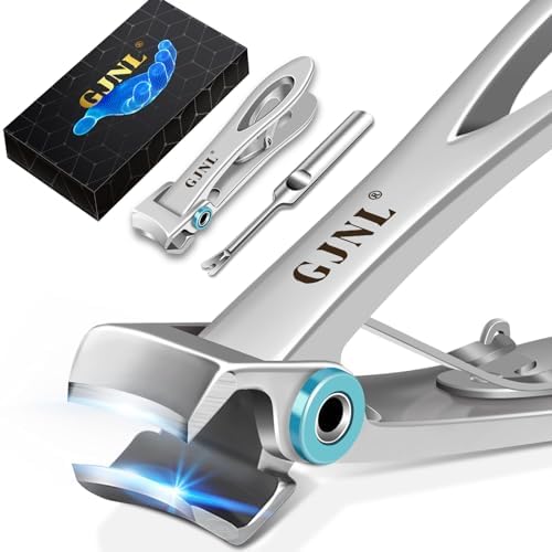 Nail Clippers for Men Thick Nails - Valentine's Day Gifts for Men,16mm Wide Jaw Opening Heavy Duty Large Toenail Clippers for Thick Nails, Ultra Sharp Finger Nail Clippers Cutter for Tough Nails
