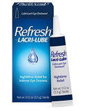 Refresh Lacri-Lube Lubricant Eye Ointment Net Wt. 3.5Gram 0.12 Ounces (1 Tube)