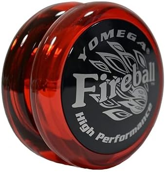 Yomega Fireball YoYo -HIGH Performance Responsive Transaxle Yoyo, Great for String Tricks for Advance Players to Perform Like Pros + Extra 2 yo yo Strings & 3 Month Warranty (Red/Black)