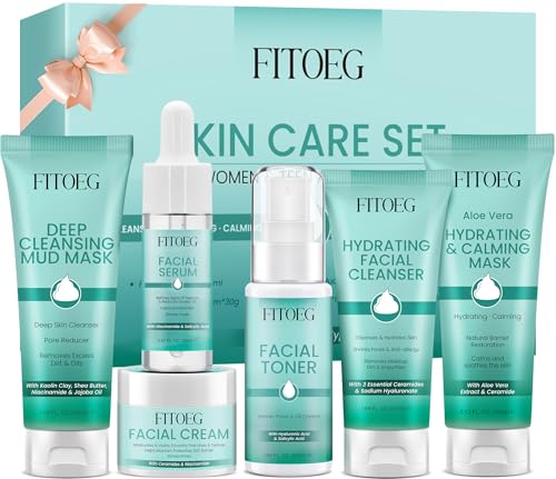 Teen Woman Gifts,Skin Care,Skincare,Hydrate,Oil Control,Pore Shrinking,Anti-Allergy Facial Skin Care Routine Set Kit Products Gift for Teen Stocking Stuffers Girls Boys 10-12 16-18 &Women for All Skin