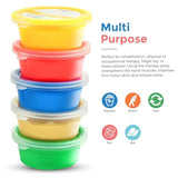 Playlearn Therapy Putty - 5 Strengths - Stress Putty for Kids and Adults - Extra Soft to Firm