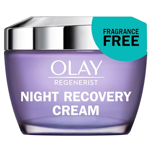 Night Cream by Olay Regenerist Night Recovery Anti-Aging Face Moisturizer 1.7 oz