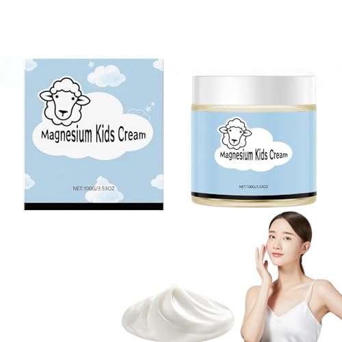Kids Magnesium Lotion for Restful Sleep - Natural Calming Cream for Sensitive Skin - Magnesium - Safe for Adults & Children - Promotes Better Sleep