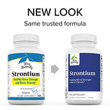 Terry Naturally Strontium - 60 Capsules - Supports Bone Strength & Density - Non-GMO, Gluten Free, Kosher - 30 Servings