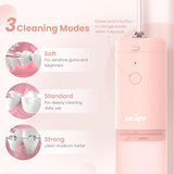 Water Flosser Dental Oral Irrigator for Home and Travel for Oral Care,USB Rechargeable Cordless Water Dental Picks for Teeth Cleaning,IPX7 Waterproof 3 Modes 3 Jet Tips 140ml