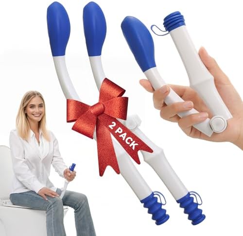 Foldable Toilet Aid（2Pack）, Long Comfort Wipe Wand Bottom Buddy Toilet Self Tissue Aids for Toileting, Self Help Wipe Butt for Fat People Limited Mobility,Elderly, Pregnancy