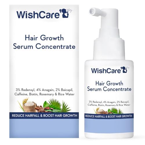 Hair Growth Serum Concentrate - Rosemary, 3% Redensyl, 4% Anagain, 2% Baicapil, Caffeine, Biotin, Plant Keratin & Rice Water