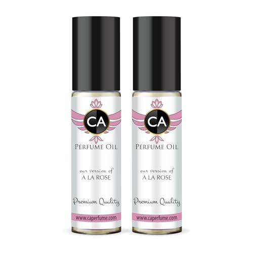 CA Perfume Impression of A La Rose For Women Fragrance Body Oil Roll-On 0.3 Fl Oz-X2