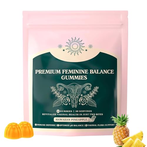Vital Source Feminine Balance Gummies, Gluten-Free, Vegan, Hawaiian Pineapple Flavor, 60 Count