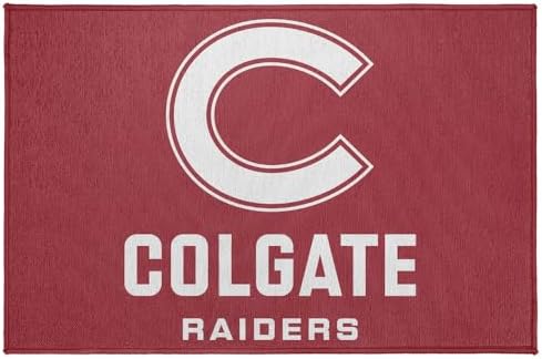 Colgate University Anti-Slip Indoor Doormat, 20” x 31.5” Primary Mark, Floor Mat for Inside Entry Way/Back Door Garage Mudroom Home and Office, Low Profile