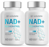 solodate lab NAD+ Supplement 1000MG for Max Absorption - 2 Pack