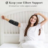 Reamphy Elbow Brace,Comfortable Night Elbow Sleep Support,Elbow Splint, Adjustable Stabilizer Splints, Cubital Tunnel Syndrome,Tendonitis,Ulnar Nerve,Tennis,Fits for Men and Women(Fits Most)