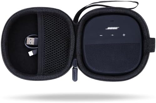 Hard Case Compatible with Bose SoundLink Micro Speaker (Black Case)