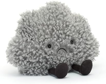 Jellycat Amuseables Storm Cloud Stuffed Toy, 10 inches - Cloud Plush - Fun Gift Idea