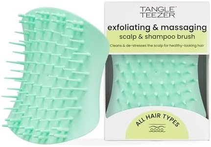 Tangle Teezer Scalp & Shampoo Hairbrush, to Exfoliate, Massage, and Cleanse, for All Hair Types, Mint