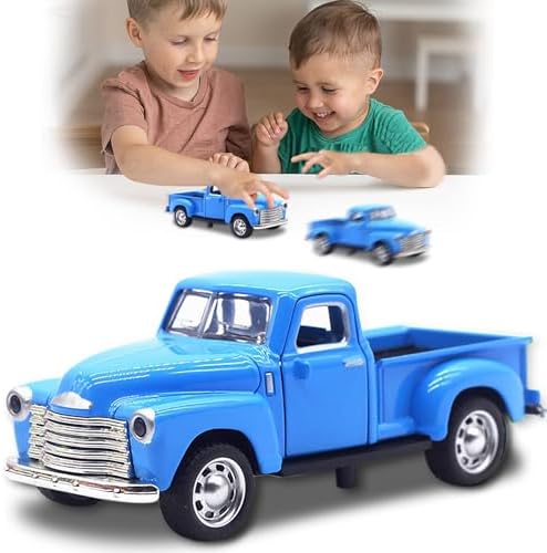 Little Blue Truck Toy for Kids Ages 2 3 4 5 6 7 8 Year Old Boys Girls,1:32 Alloy Kids Car Toy Driveable,Car Door Can Open,Toy Trucks for Toddlers Easter Christmas Birthday Gifts