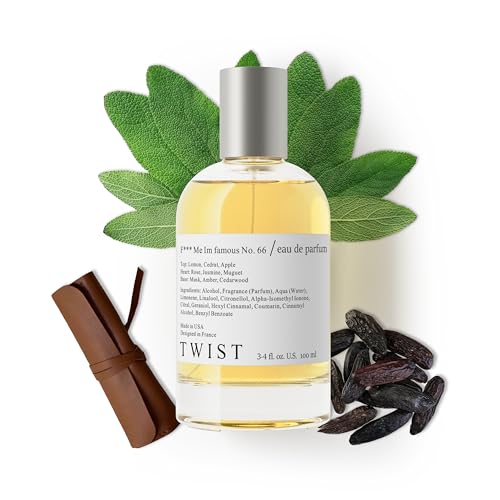 Twist F*** Me I'm Famous No. 66 - Eau De Parfum Inspired by Tom Ford's F****** Fabulous, Long-Lasting Perfume For Women & Men, Paraben Free, Vegan, Clean Ingredients, Unisex - 100 ml | 3.4 fl. oz.