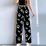 Anime Pajamas Pants Women's Girls Cartoon Cat All Character Print Flannel Lounge Sleep Bottoms Pajama Pants Christmas