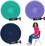 BouncyBand Wiggle Seat, Green, 1-Pack – Small 10.75” D x 2.5” H Wobble Cushion for Kids Aged 3-7 – Sensory Tool Promotes Active Learning & Improves Productivity – Includes Pump for Easy-Inflation