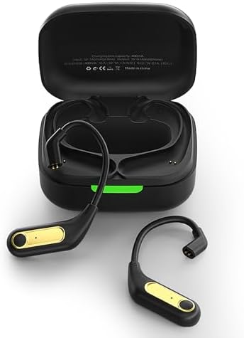 CCA KZ AZ15 Bluetooth Adapter, Wireless Bluetooth 5.2 Earhook, Long Battery Life Bluetooth Cable for KZ ZS10 PRO X/ZSN Pro X/ZSN PRO/AS16 PRO/ZAS/Zax, CRA/C12(C pin)