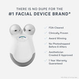 NuFACE Mini Classic Microcurrent Facial Device Kit - Face Sculpting Tool & Neck Tightening Device to Contour, Lift, Smooth & Tone + Activating Aqua Conductive Gel for Microcurrent Treatment