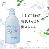 MERIT No-Rinse Shampoo Pump + Refill Sumikkogurashi Design Set