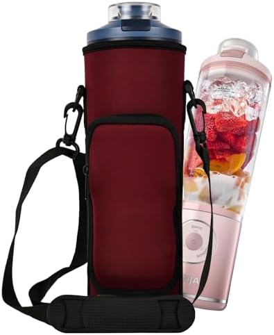 Portable Blender Storage Bag Sleeve for Ninja Blast Max Portable Blender with Shoulder Strap and Accessory Pocket for Ninja Blast Max BC251NV/BC251GY/BC251MT/BC251PK/BC251LD Portable Blender