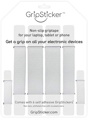 Non-Slip Griptape for Your Laptop (Set of 6 Self Adhesive Stickers)