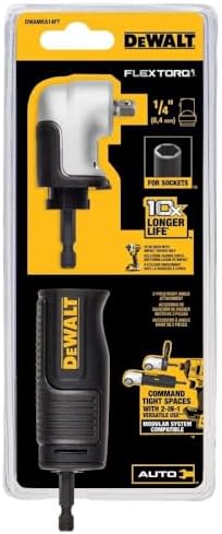 DEWALT FLEXTORQ Right Angle Drive Attachment, 1/4 Inch (DWAMRA14FT)