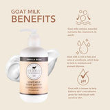 Dionis Goat Milk Hydrating Skincare Scented Cream, Rich & Creamy Daily Moisturizing Vanilla Bean Body Lotion For Dry Skin, Made in the USA, Cruelty-Free & Paraben-Free, 8.5 oz Bottle