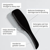 TANGLE TEEZER, The Ultimate Detangler Hairbrush (Liquorice Black)