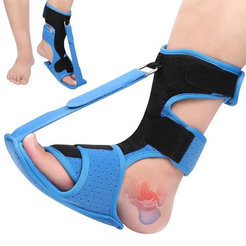 Plantar Fasciitis Night Splint - Upgraded Plantar Fasciitis Relief Braces For Women Men Day Night - Ankle Brace Arch Support Achilles Tendonitis Relief Foot Drop Heel Pain Relief - Breathable