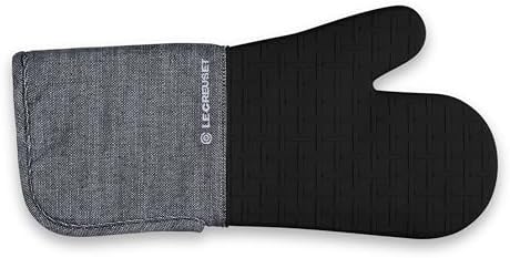 Le Creuset Textile Oven Mitt,15", Noir