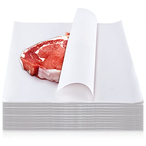 Sublimation White Butcher Paper Disposable Butcher Paper Sheets Square Meat Sheet Precut No Wax for Heat Press, Wrapping Meat, Art Project(150 Pieces,12 x 12 Inches)