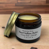 Prairie Fire Candles Beef Tallow Balm - 2 oz - Organic Grass Fed - Moisturizing Skin Care Orange