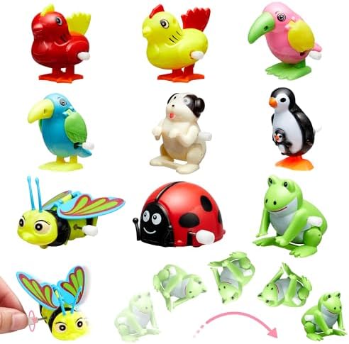 JOYIN 28 PCS Valentines Wind-up Toy with Cards for Kids, Party Favors, Goody Bag Fillers, Exchange Novelty Funny Gifts