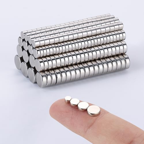 RHINOCATS 400Pcs Tiny Magnets, 4 Different Size,Small Magnets, Mini Fridge Magnets,DIY Magnet, Multi-Use for Office, Hobbies, Crafts and Science