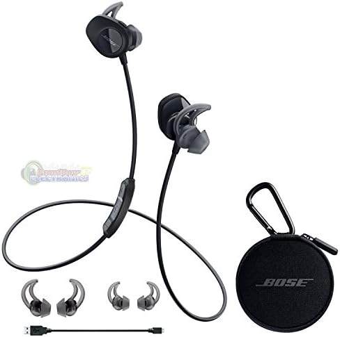 Bose SoundSport, Wireless Earbuds, (Sweatproof Bluetooth Headphones for Running and Sports), Black