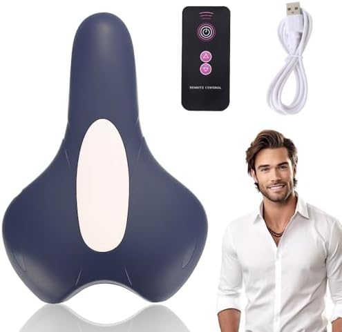 Pelvic Floor Trainer for Women, Pelvic Floor Muscle Trainer, Cushion Type Kegel Trainer, Pelvic Floor Exercise for Women and Men, Intelligent Remote Control Exerciser (Blue-with Remote Control)