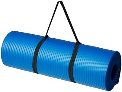 Amazon Basics 1/2 Inch Extra Thick Exercise Yoga Mat with Carrying Strap