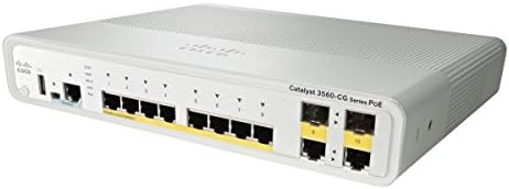 Cisco WS-C3560CG-8PC-S Catalyst 3560CG 8-Port PoE+ IP Base Switch (Renewed)